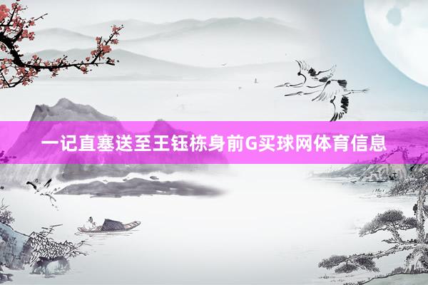一记直塞送至王钰栋身前G买球网体育信息