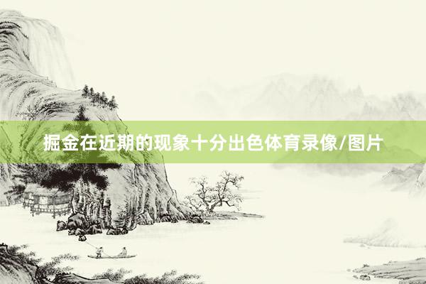 掘金在近期的现象十分出色体育录像/图片
