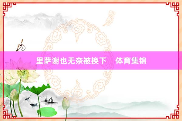 里萨谢也无奈被换下    体育集锦